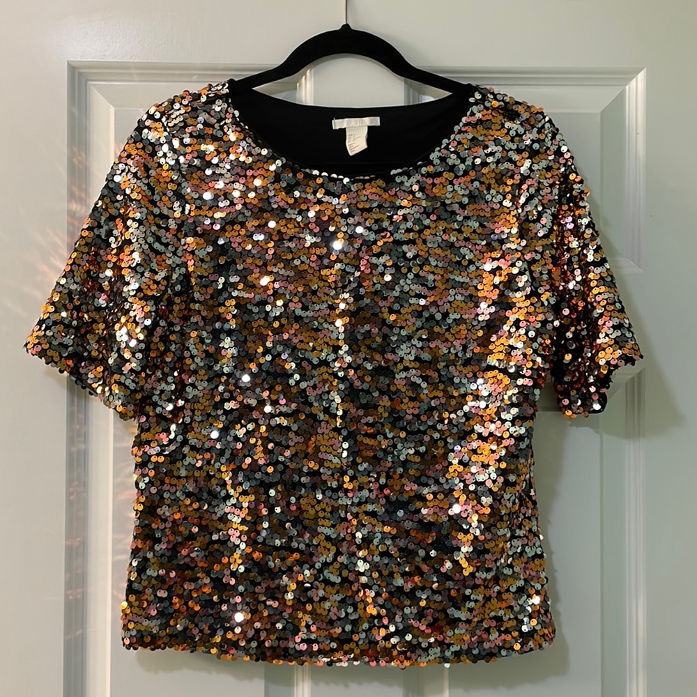 H&M Sequin Top
